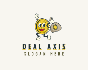 Cartoon Coin Money logo