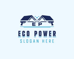 Home Roof Power Washer logo design