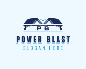 Home Roof Power Washer logo design