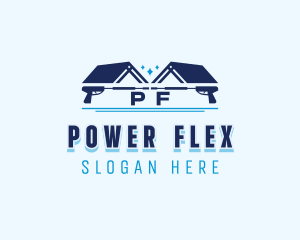 Home Roof Power Washer logo design