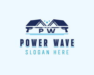 Home Roof Power Washer logo design