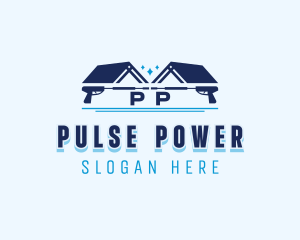 Home Roof Power Washer logo design