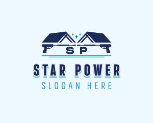 Home Roof Power Washer logo design