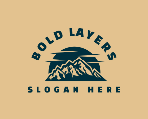 Mountain Outdoor Adventure logo design