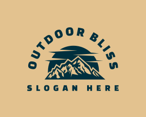 Mountain Outdoor Adventure logo design