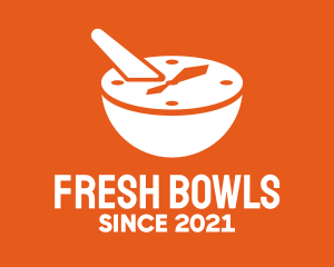 Mixing Bowl Timer logo design