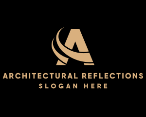 Industrial Architecture Property Letter A logo design