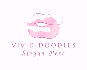 Lipstick Mouth Cosmetics  logo design