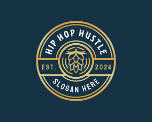 Brewery Hops Classic logo design