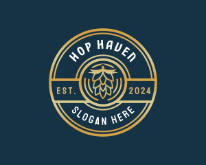 Brewery Hops Classic logo design