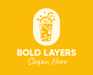 Yellow Lemonade Drink logo design