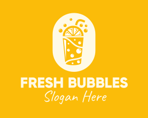 Yellow Lemonade Drink logo design