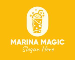 Yellow Lemonade Drink logo design