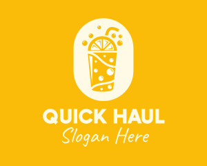 Yellow Lemonade Drink logo design