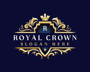 Elegant Crown Shield logo