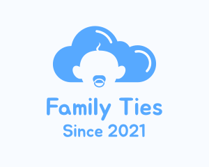 Blue Cloud Baby logo design