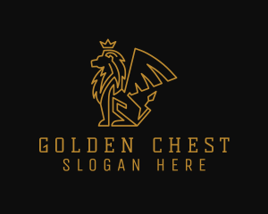 Golden Crown Griffin logo design