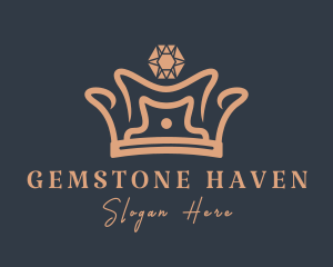 Royal Gemstone Crown logo design