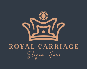 Royal Gemstone Crown logo design