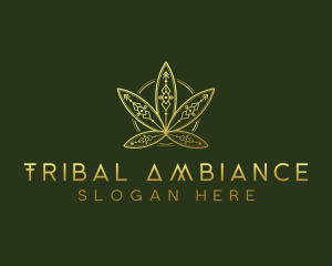 Cannabis Tribal Marijuana logo design