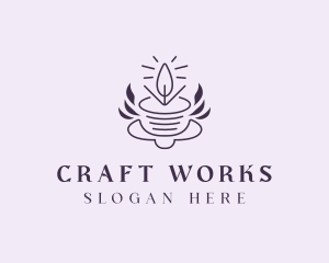 Wax Candle Wellness logo design