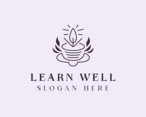 Wax Candle Wellness logo design