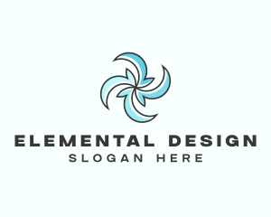 Cooling Fan Ventilation logo design