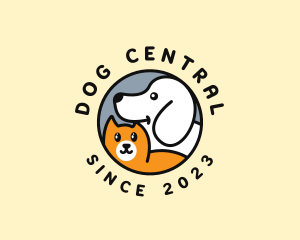 Dog Cat Veterinary logo design