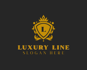 Luxury Crown Shield  logo design