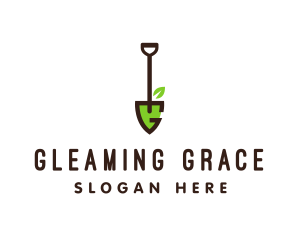 Shovel Letter G logo design