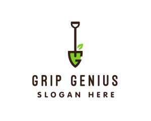 Shovel Letter G logo design