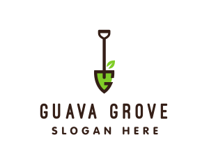 Shovel Letter G logo design