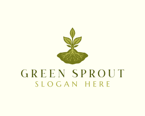 Plant Sprout Nature logo design