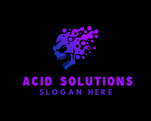 Skull Acid Gaming logo design