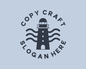 Blue Ocean Lighthouse Logo