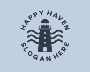 Blue Ocean Lighthouse Logo