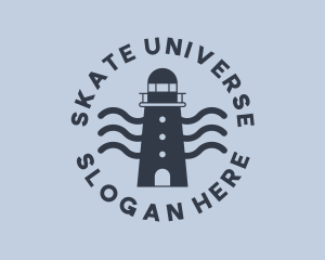 Blue Ocean Lighthouse Logo