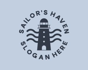 Blue Ocean Lighthouse logo design