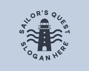 Blue Ocean Lighthouse logo design