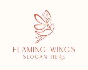 Female Magical Fairy  logo design