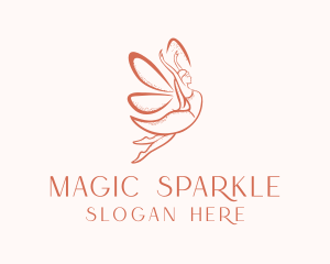 Female Magical Fairy  logo design