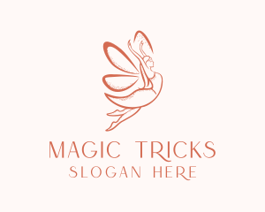 Female Magical Fairy  logo design