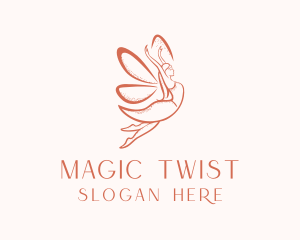 Female Magical Fairy  logo design