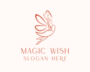 Female Magical Fairy  logo design