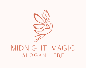 Female Magical Fairy  logo design