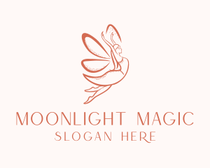 Female Magical Fairy  logo design