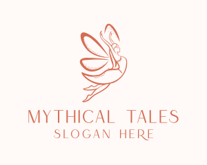 Female Magical Fairy  logo design