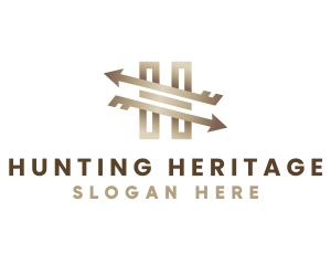 Arrow Hunting Letter H logo