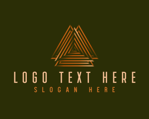 Elegant Pyramid Triangle logo