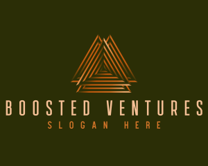 Elegant Pyramid Triangle logo design